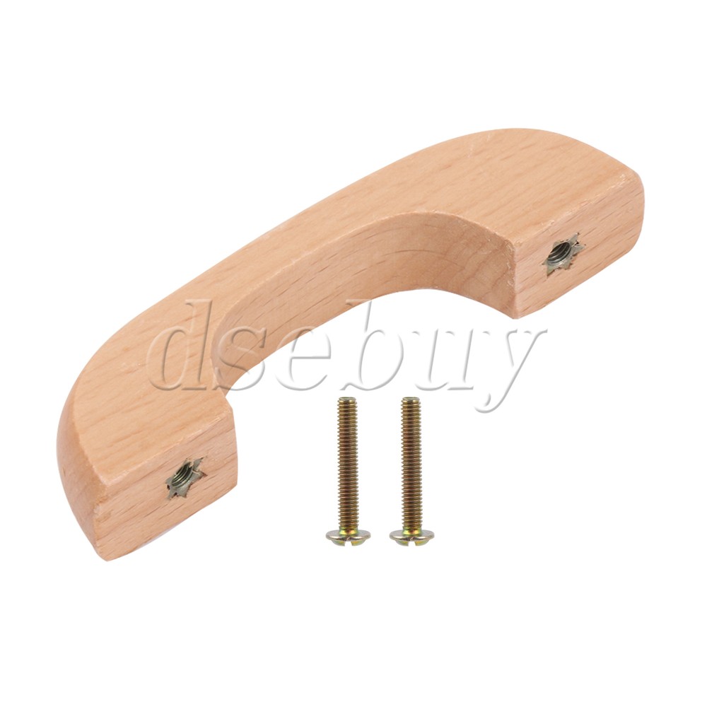 Wood Furniture Pull Closet Drawer Knob 2.52inch Hole Spacing for Door Window