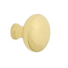 Warehouse New York Brass 1 3/8 Inch Cabinet Knob Unlacquered Brass Pull
