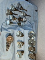 Mixed Lot of Antique Vintage Crystal Glass Door Handle Knobs