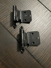 Amerock Oil-Rubbed Bronze 3/8″ Inset Face Mount Cabint Hinge (2-Pack) BPR3417ORB