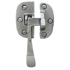 Left or Right Handed Ice Box Latch in Chrome for Antique Oak Refrigerator