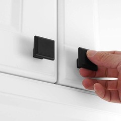 1-100PCS Black Square Cabinet Knobs Kitchen Door Knobs Drawer Handles Hardware
