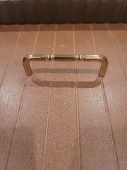 3.5 In CC HANDLE DRAWER PULLS Colonial Bronze Company POLISHED BRASS FINISH