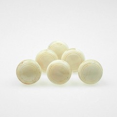 Vogue Round Simple Design Ivory Cabinet Draw Door Knob Handle **FREE DELIVERY*