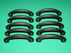 10 Amerock : ANTIQUE BRASS FINISH : Ornate Fancy CABINET DRAWER Pulls @ RUSTIC