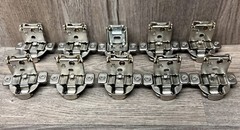 Lot of 10 HETTICH 1-1/4″ Overlay Cabinet Hinges, 105 deg open, 6-way adj. – New