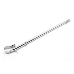 MARINE CITY Stainless Steel Rail Mount Flag Pole Base Boat (Flag not Included)