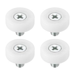 4 Pack 19mm Drawer Rollers Plastic Drawer Pulley Bearing Small Pulley
