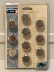 Casual Home 10-Knob Value Pack Satin Nickel Finish Circle Shape Target 2006