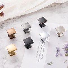 ASKANO 10 Pack 1 Inch, Small Square Polished Chrome Cabinet Knobs Chrome Draw…