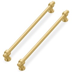 Lardmon 10 Pack 12.6 Inch(320mm) Hole Inch Center, Brushed Gold