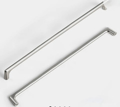 Brushed Silver Modern Cabinet/Drawer Bar Handle Pull 12in C-C, 2 Pack