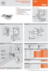 Blum Compact BLUMOTION Hinges, 5/16 Inch Overlay through 1-9/16 Inch Overlay