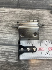 Style Selections 3/8″ Inset Non-Spring Cabinet Hinge Silver Color Lot Of 4 {PP}