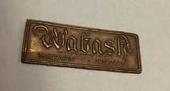 Vintage Old WABASH Cabinet Hardware Hinges Lock Trim