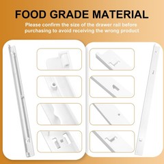 When your refrigrator drawer slide support rail is cracked,you need replace…