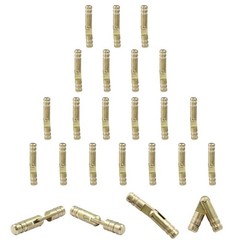 25 Pcs Barrel Hinges, 4x25mm Brass Hidden Hinges Invisible Hinge, Small Conce…
