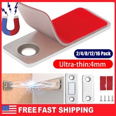 Kitchen Cabinet Magnetic Stainless Steel Drawer Door Catch Ultra Thin Closures