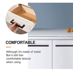 Lot of Matte Square Modern Cabinet Handles Pulls Kitchen Drawer Stainless Steel