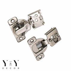 Y&Y Decor 1/2″ OVERLAY SOFT CLOSE Face Frame Compact Cabinet Hinge