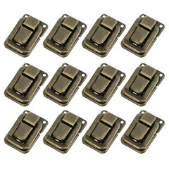 Toggle Catch Lock 1.4″ x 0.9″, 12 Pack Latch Clasp for Jewelry Box, Bronze