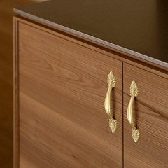 4 pcs golden cabinet handles aluminum alloy knobs – for kitchen cabinet doors