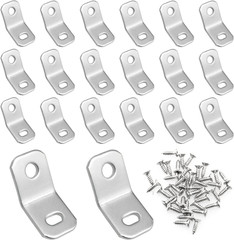 135 Degree Corner Brackets 20PCS 135 Degree Zinc Electro-Plate Finish anti Inve