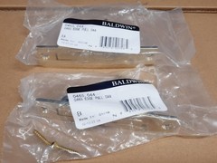(2) Baldwin 0465.044 3/4 Inch x 3-7/8 Inch Solid Brass Edge Pull
