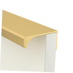 Pack Finger Edge Pulls for Gold 4 inch (100mm) Overall Length 25 Matte Gold