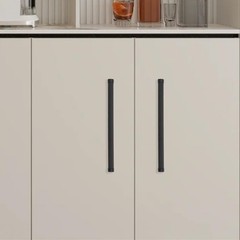 POVEFONK 30 Pack 5 inch (128mm) Matte Black Kitchen Cabinet Pulls