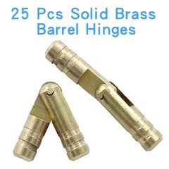 25 Pcs Barrel Hinges, 4x25mm Brass Hidden Hinges Invisible Hinge, Small Conce…