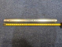 (QTY 2) Heavy Duty Full Extension 27-inch Drawer Slide, Stainless Steel Silver