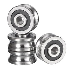 Deep U Groove Ball Track Guide Bearing, ID 8mm x OD 30mm x Width SG25 4