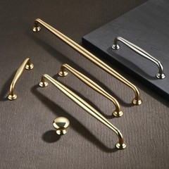 5 Pack Cabinet Handles-12.6″/320mm Screw Spacing Polished Gold Furniture Hard…