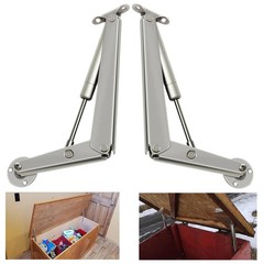 250N Heavy Duty Soft Close Lid Support Hinge, Chest Hinges for Wooden Box Tru…