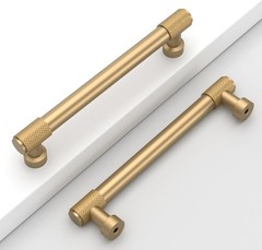 10 Pack 5″ 128mm Champagne Bronze Knurled Kitchen Cabinet Handles