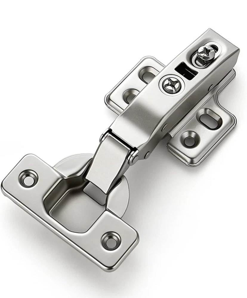 20 PCS 10 Pairs European Half Overlay Soft Close Cabinet Hinges Concealed