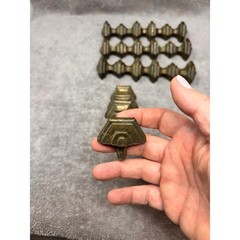Vtg Belwith Brass Cabinet Drawer Pulls Set of 4 Ornate Traditional 7″ Handles