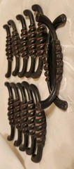 RUSTIC IRON SET OF 12 MANCHESTER DROWERS PULLS BY BELWITH PRODUCH 4.1/8″LONG