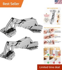 175 Degree Hinges Frameless Cabinet Doors Hinges 48mm Concealed Hydraulic Adj…