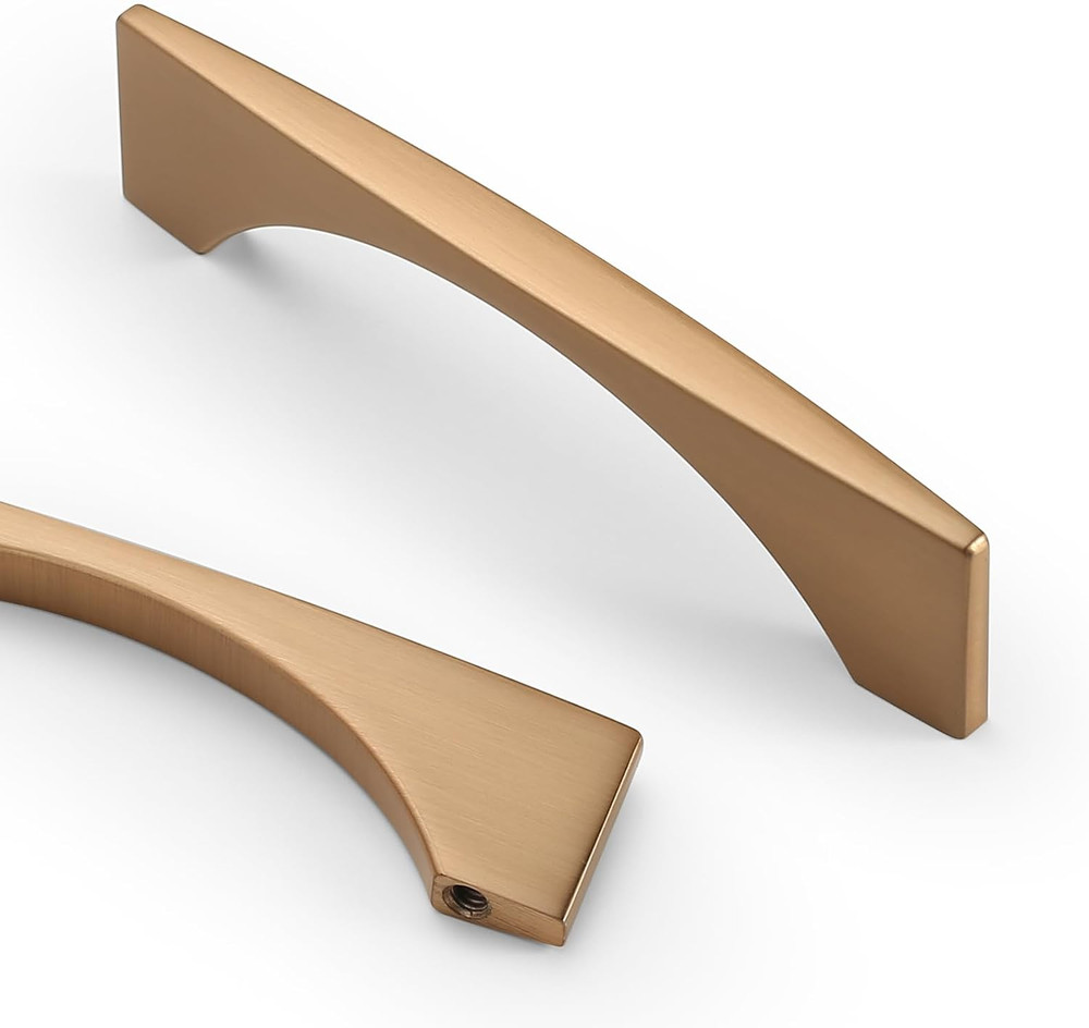 Asidrama 10 Pack 3.75 Inch(96mm) Champagne Bronze Kitchen Cabinet Handles, Cabin
