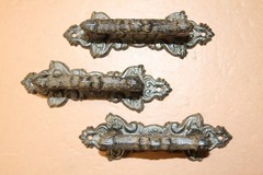 2-Large Victorian Style Gate Pull,Handle,Kitchen And Bath Decor,Gift,HW-07