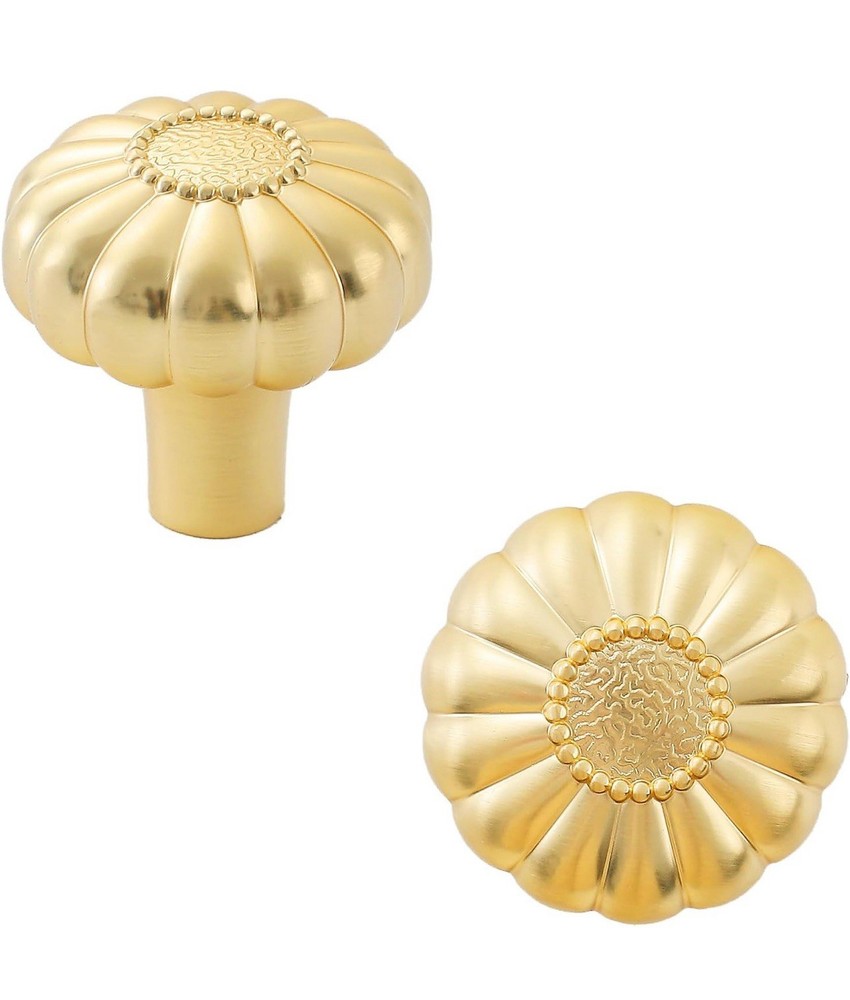 Aobite 6 Pack Brushed Gold Cabinet Drawer Pull Grab Knobs Brand New