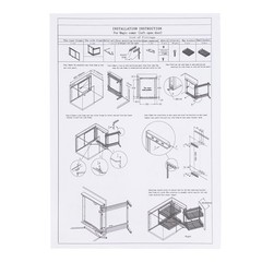 14″ Blind Corner Pull Out, Universal Mount Right or Left, Soft Close, New In Box