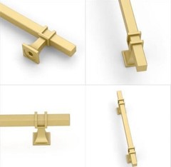 Coinkoly 6 Pack Gold 12.6 Inch(320mm) Hole Center Kitchen Cabinet Handles B