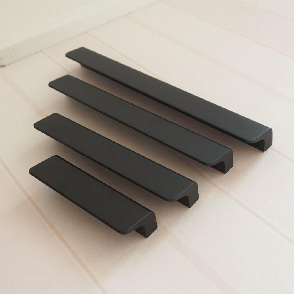 2.5″ 3.78″ 5″ 6.3″ 7.55″ 8.8″ Black Cabinet Pull Handle Gold Kitchen Drawer Pull