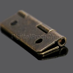 12Pcs Vintage Brass Hinges for Jewelry Chests Wine Wood Music Box Cabinet Door