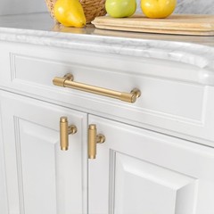 10 Pack 5″ 128mm Champagne Bronze Knurled Kitchen Cabinet Handles