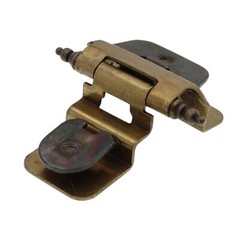 Double Demountable Cabinet Hinge 3/8″ Inset Burnished Brass CM8700T4-O77 T4 Tip