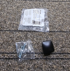 (QTY 7) Amerock BP37020MB: 1-1/4 Inch Matte Black Door Drawer Knob